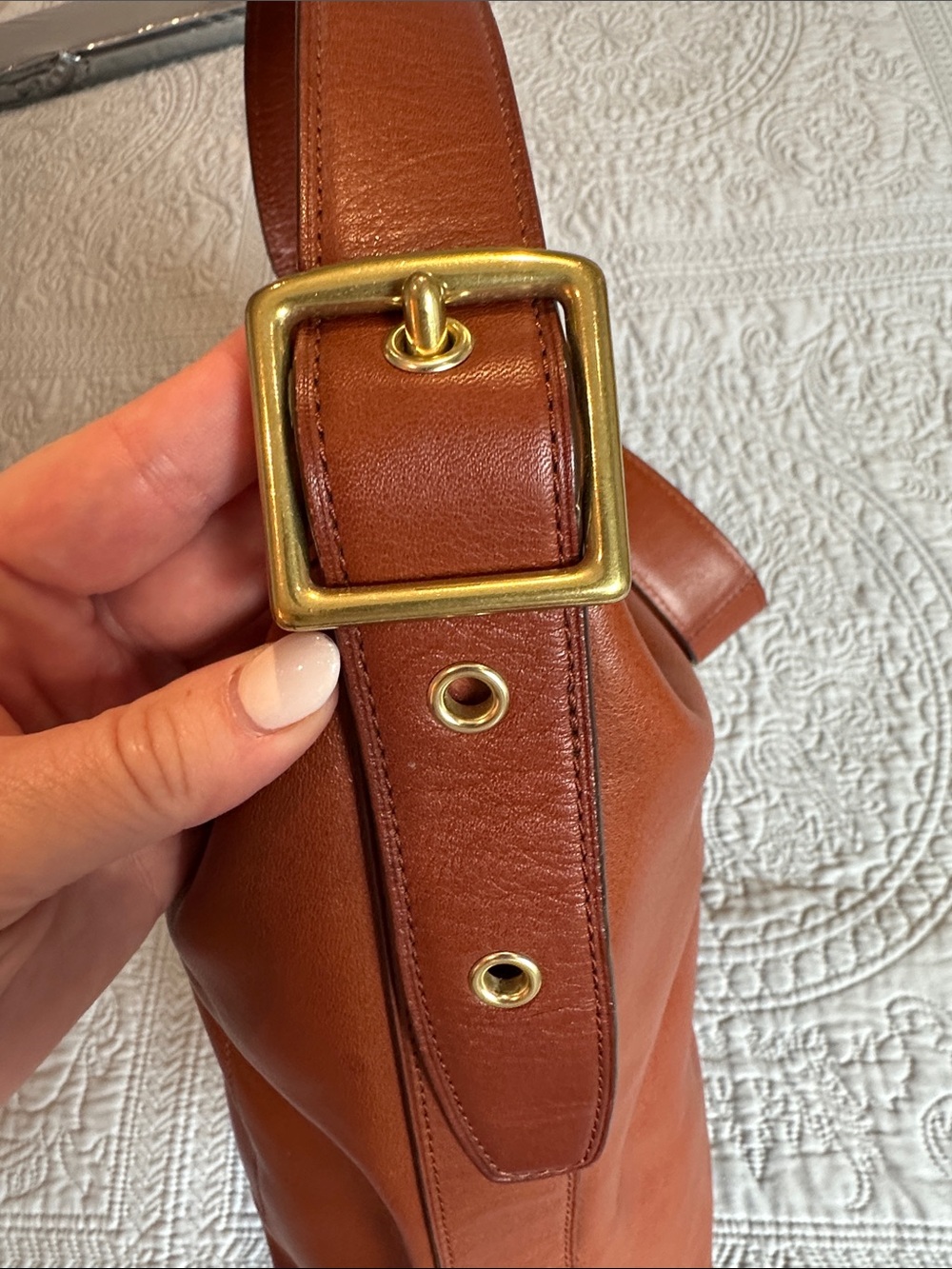 VTG Coach 2012 Legacy Leather Duffle Bag #19889 Cognac Excellent Condition - Picture 7 of 15